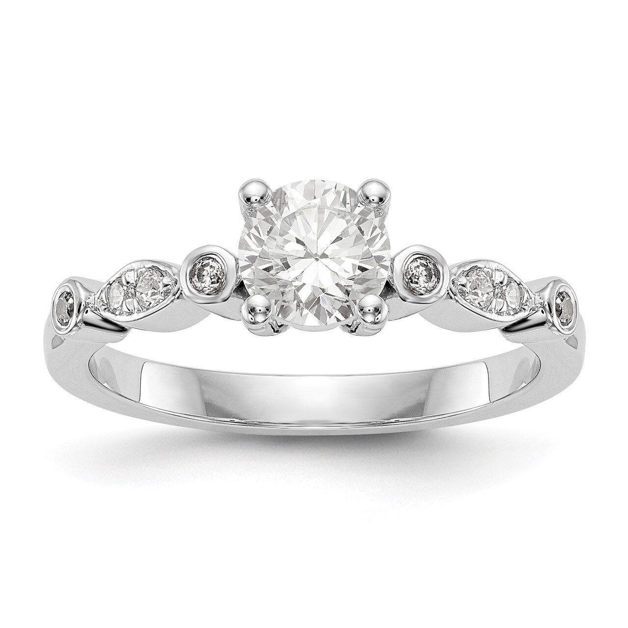 Diamond Semi-Mount Engagement Ring 14k White Gold RM2631E-100-WAA