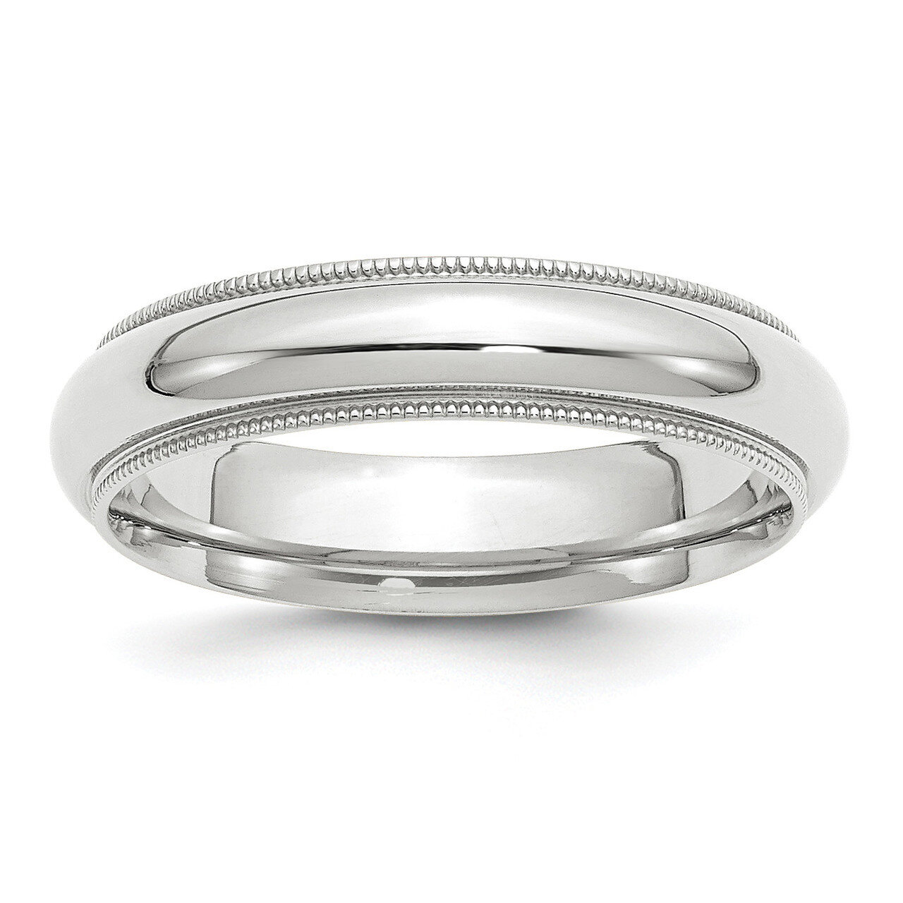 5mm Milgrain Comfort Fit Band 14k White Gold WMC050 Engravable, MPN: WMC050, 886774471792