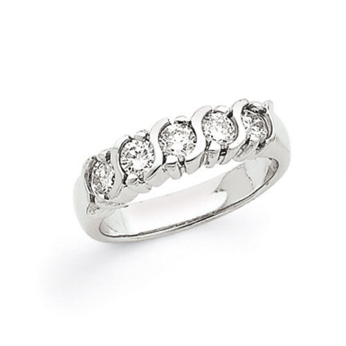 Diamond 5-Stone Ring 14k White Gold X9008AA, MPN: X9008AA, 883957700304
