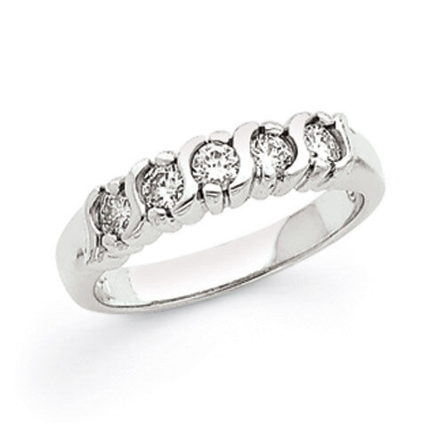 Diamond 5-Stone Ring 14k White Gold X9009AA, MPN: X9009AA, 883957700373