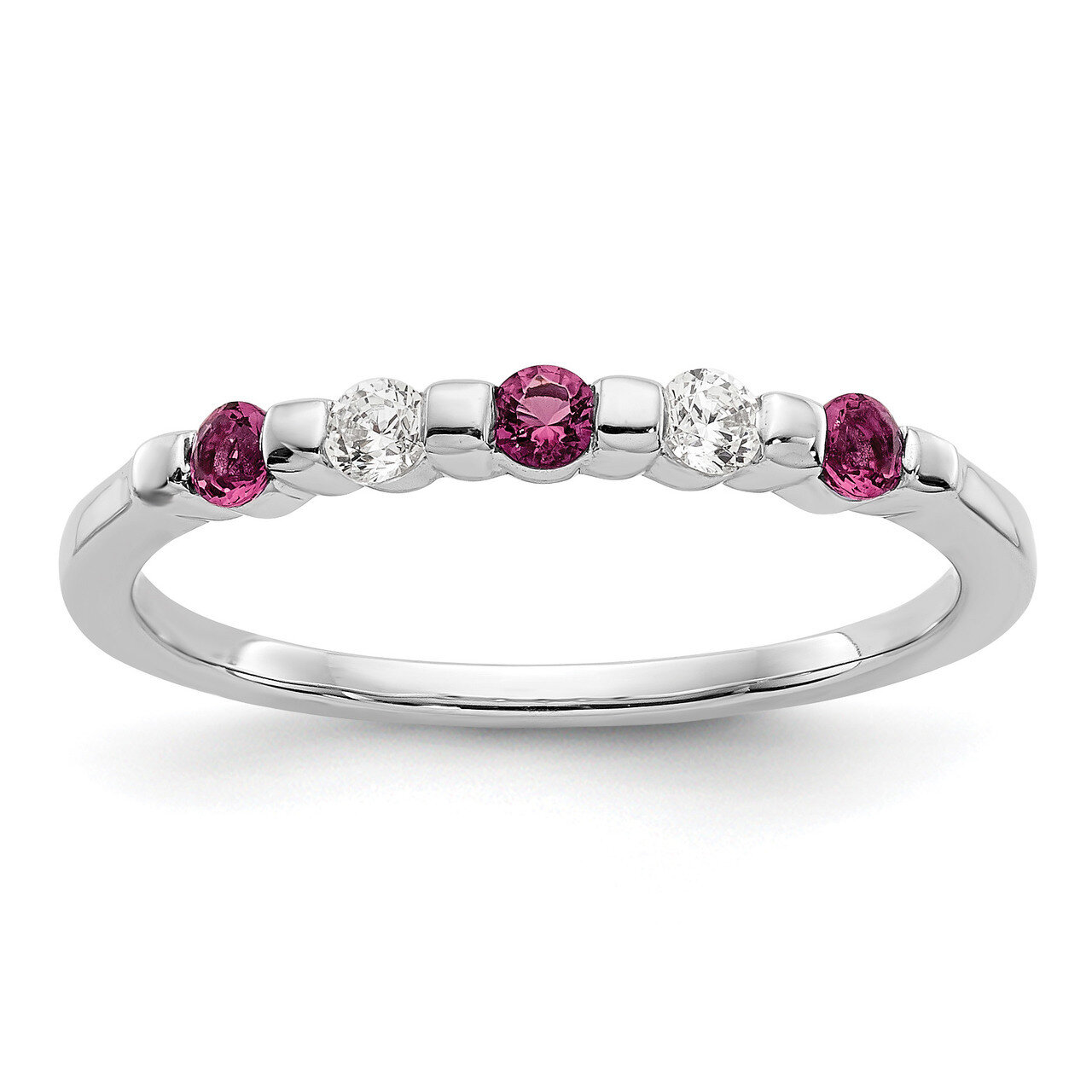 Diamond with Ruby Band 14k White Gold RM3285B-RU-010-WAA, MPN: RM3285B-RU-010-WAA, RM3285B-RU-010-W…
