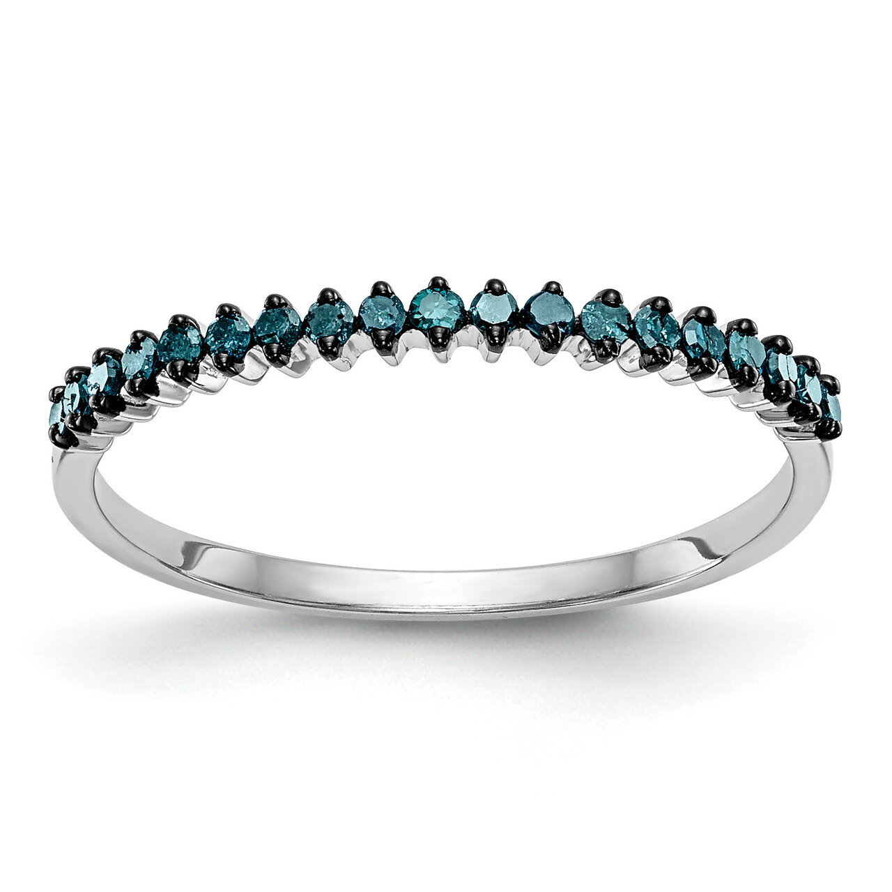 Blue Diamond Band 14k White Gold RM3432B-BD-016-WAA, MPN: RM3432B-BD-016-WAA, RM3432B-BD-016-WAA_HOM
