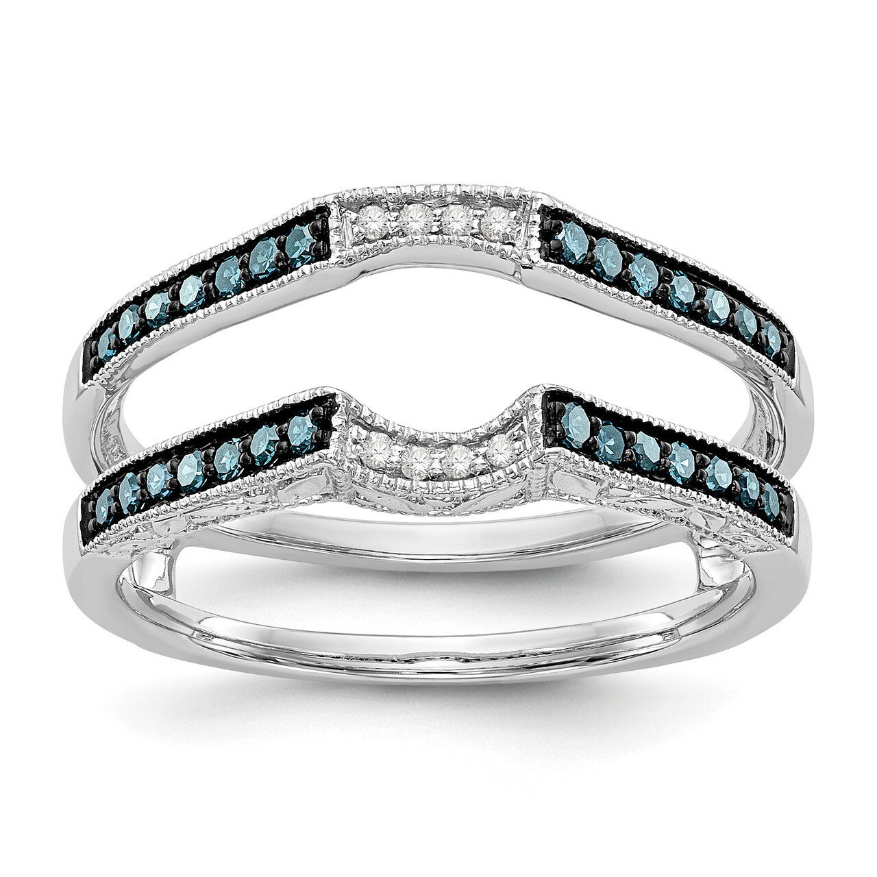 Blue &amp; White Diamond Guard 14k White Gold RM3129B-BD-025-WAA, MPN: RM3129B-BD-025-WAA, RM3129B-BD-0…