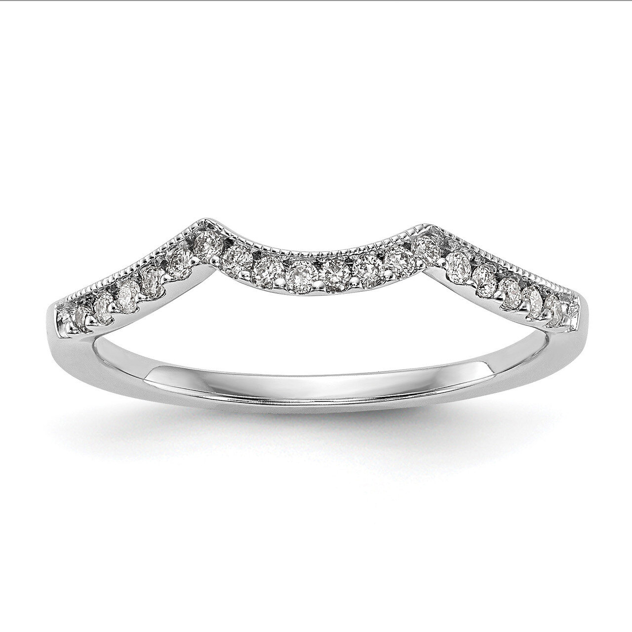 Diamond Wedding Band 14k White Gold RM2563B-015-WAA, MPN: RM2563B-015-WAA, 883957842516