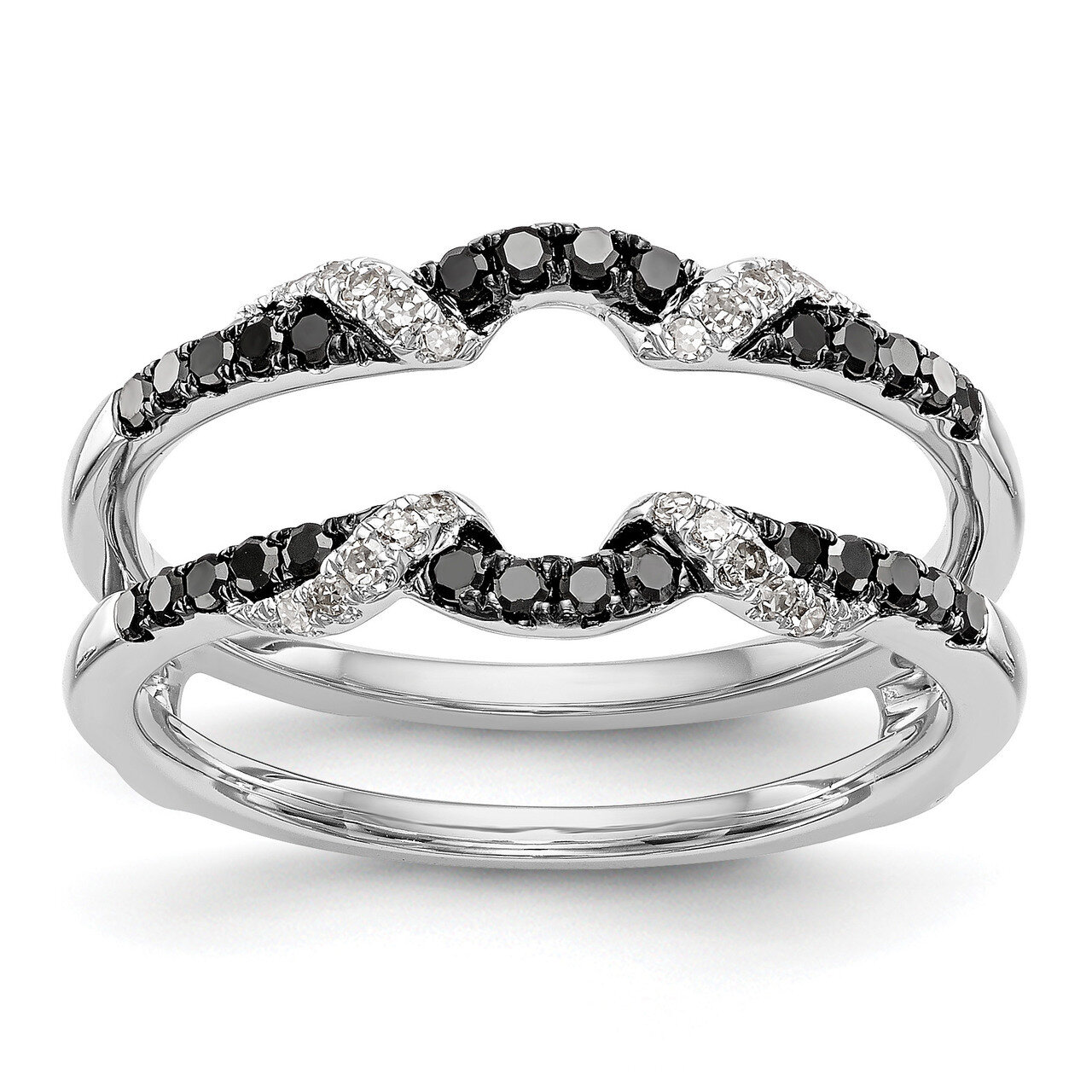 Black &amp; White Diamond Guard 14k White Gold RM3125B-BK-033-WAA, MPN: RM3125B-BK-033-WAA, RM3125B-BK-…