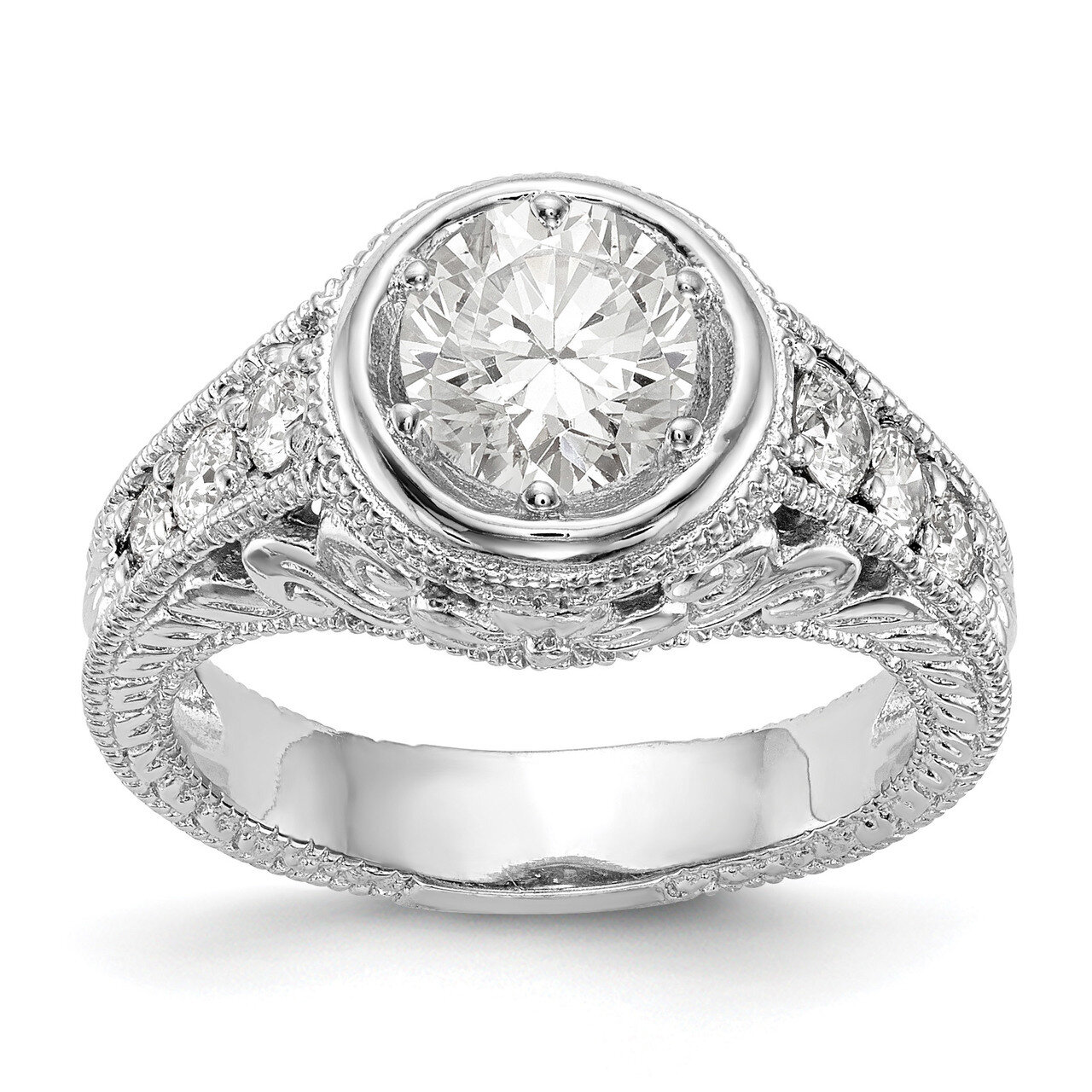Diamond Semi-Mount Engagement Ring 14k White Gold RM2621E-063-WAA