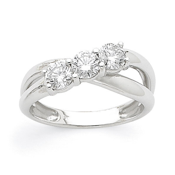 Diamond Three-Stone Ring 14k White Gold Y3630AA, MPN: Y3630AA, 886774961422