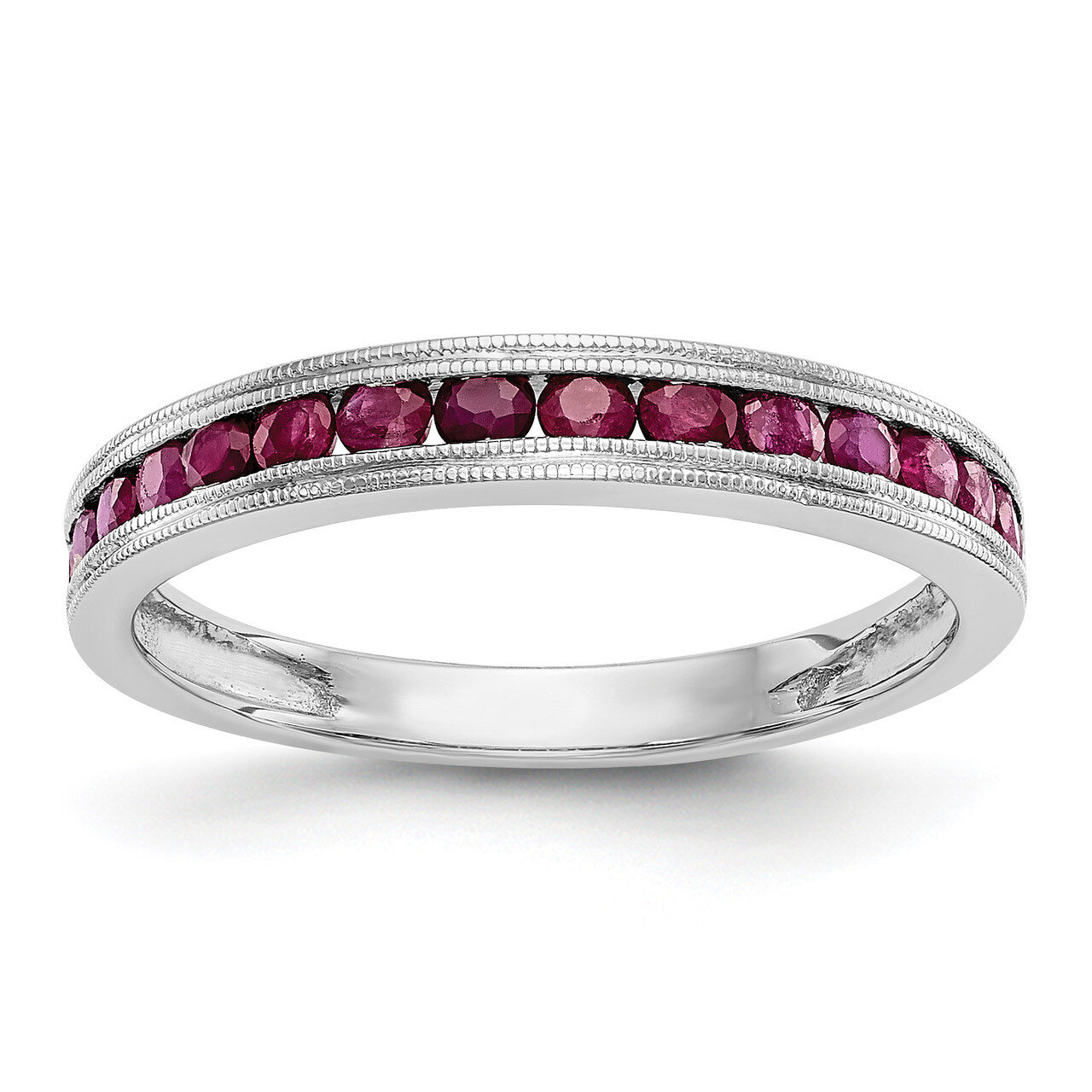 Ruby Band 14k White Gold RM3454B-RU-W, MPN: RM3454B-RU-W, 191101826993