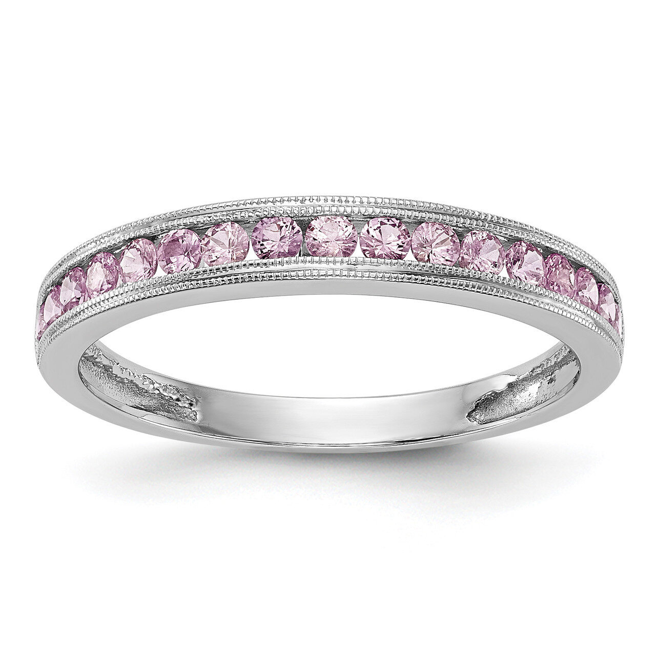 Pink Sapphire Band 14k White Gold RM3454B-PSAP-W, MPN: RM3454B-PSAP-W, 191101826962
