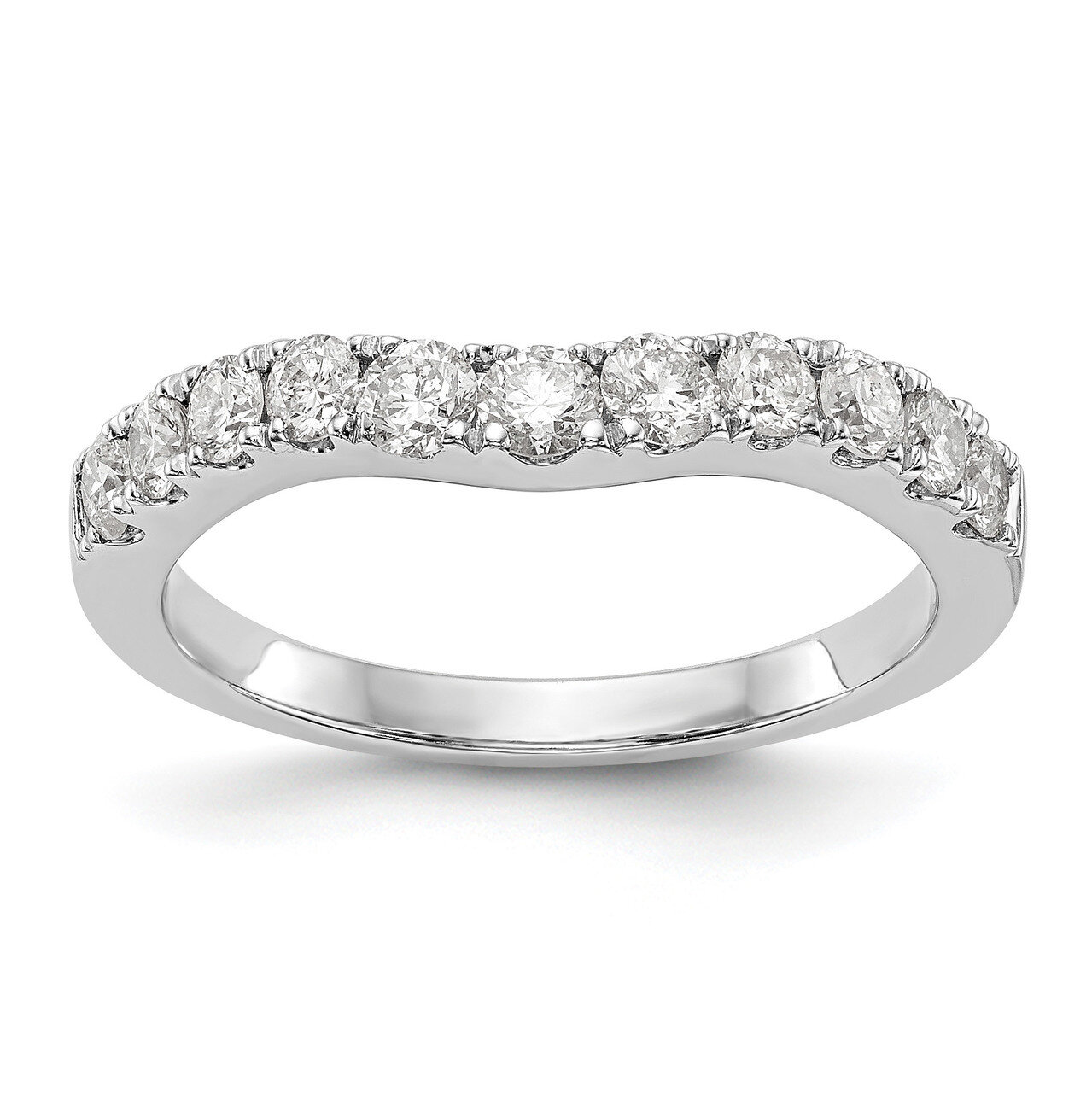 Diamond Wedding Band 14k White Gold RM3040B-075-WAA, MPN: RM3040B-075-WAA, RM3040B-075-WAA_HOM