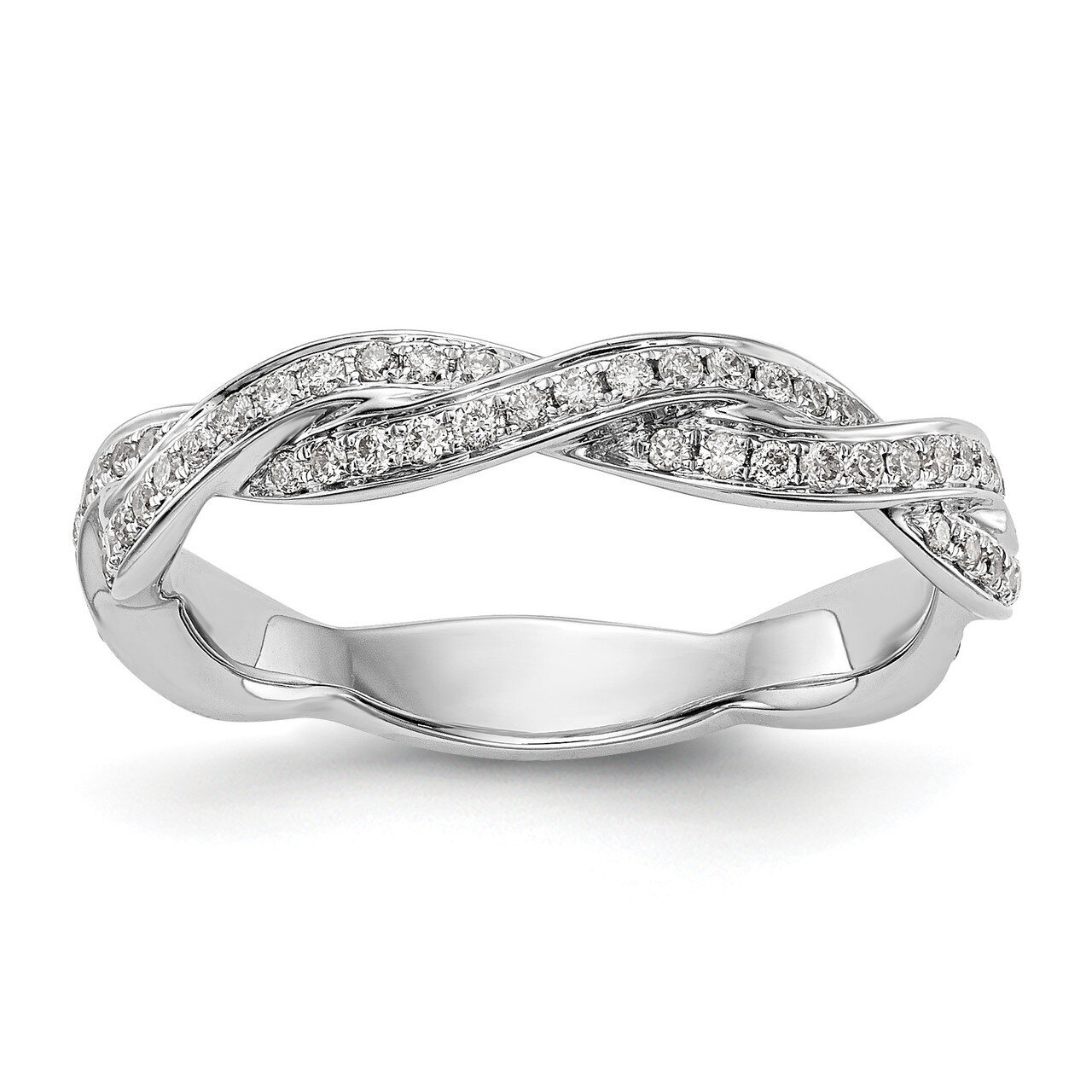 Diamond Wedding Band 14k White Gold RM2577B-036-WAA