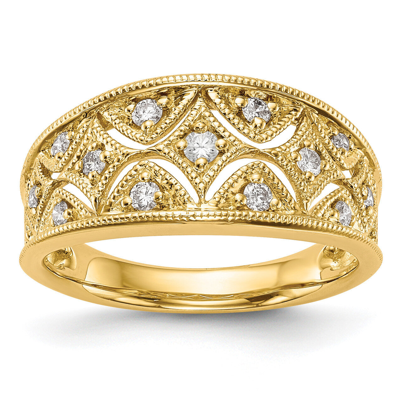 Diamond Band 14k Gold RM3428B-025-YAA, MPN: RM3428B-025-YAA, RM3428B-025-YAA_HOM