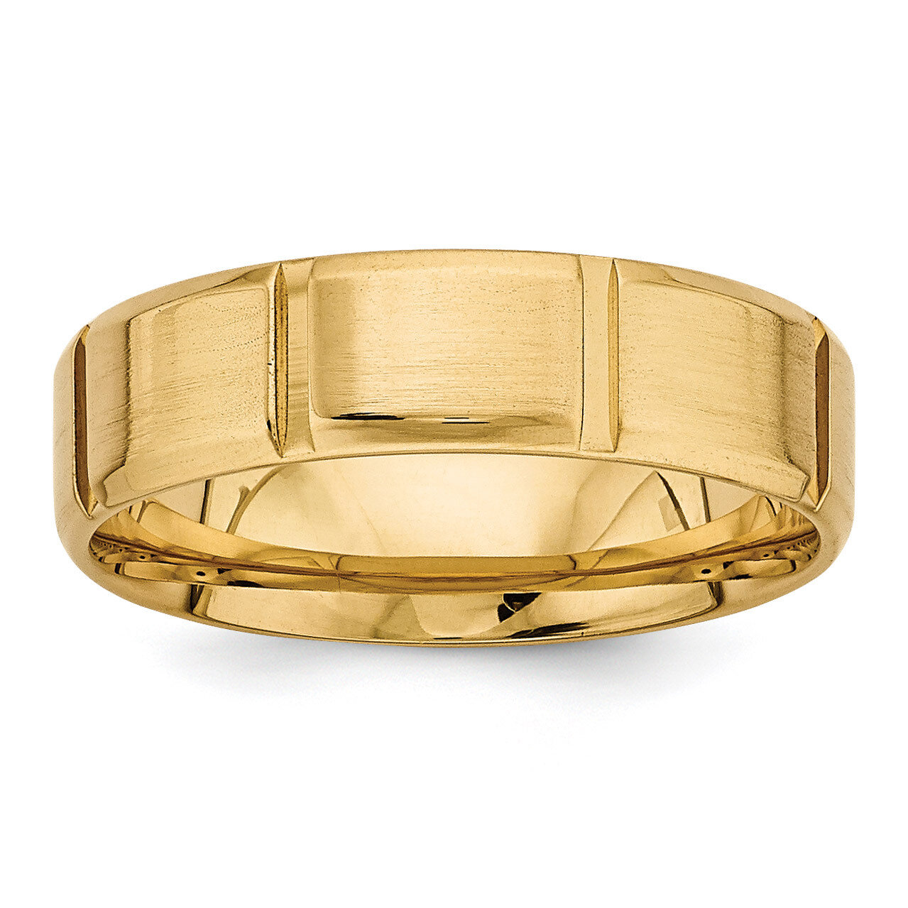 Yellow Gold Heavy Comfort Fit Fancy Band 14k Gold YB116, MPN: YB116, 886774523200