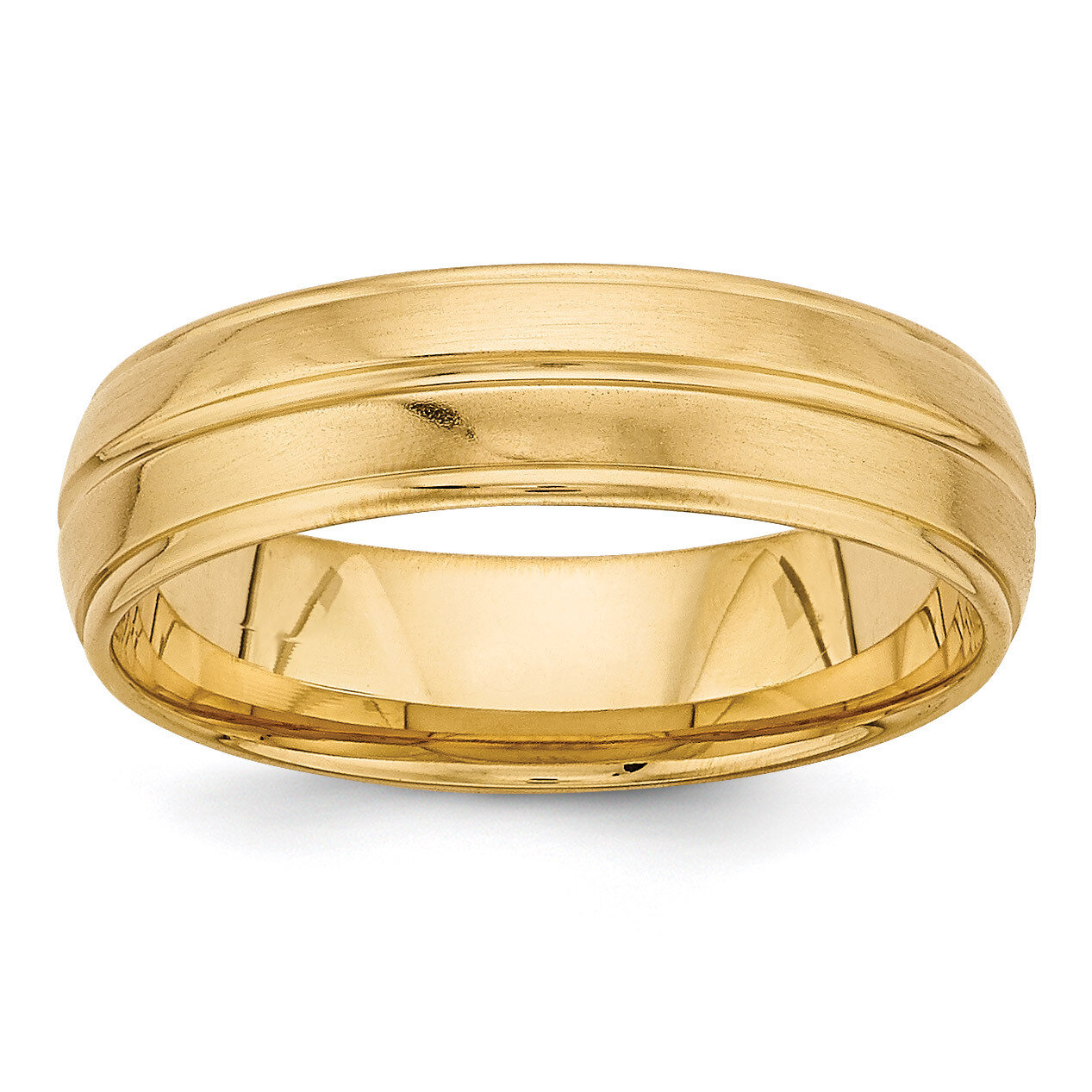 Yellow Gold Heavy Comfort Fit Fancy Band 14k Gold YB117