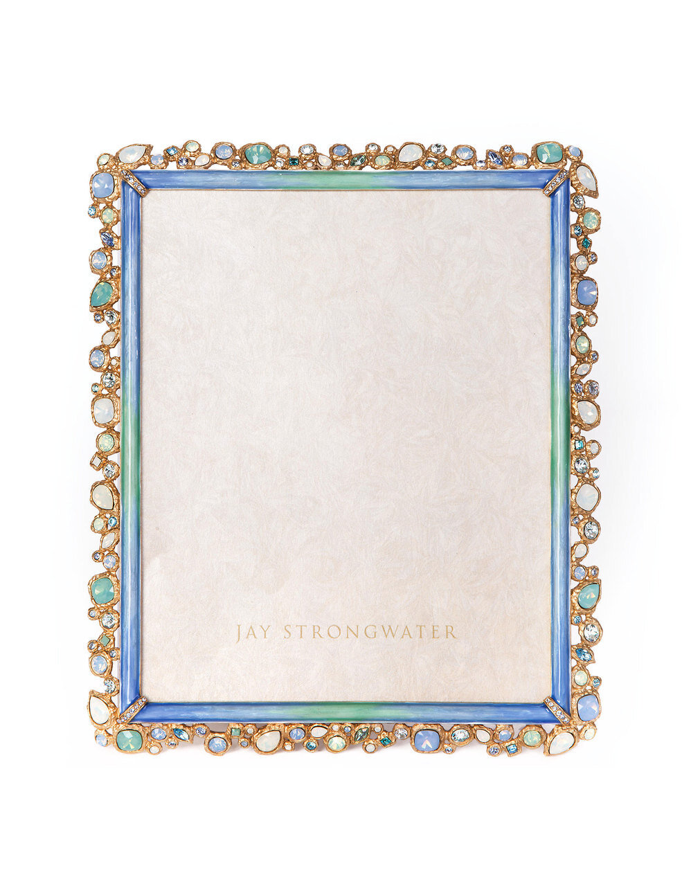 Jay Strongwater Theo Bejeweled 8 x 10 Inch Picture Frame Oceana SPF5843-230, MPN: SPF5843-230,