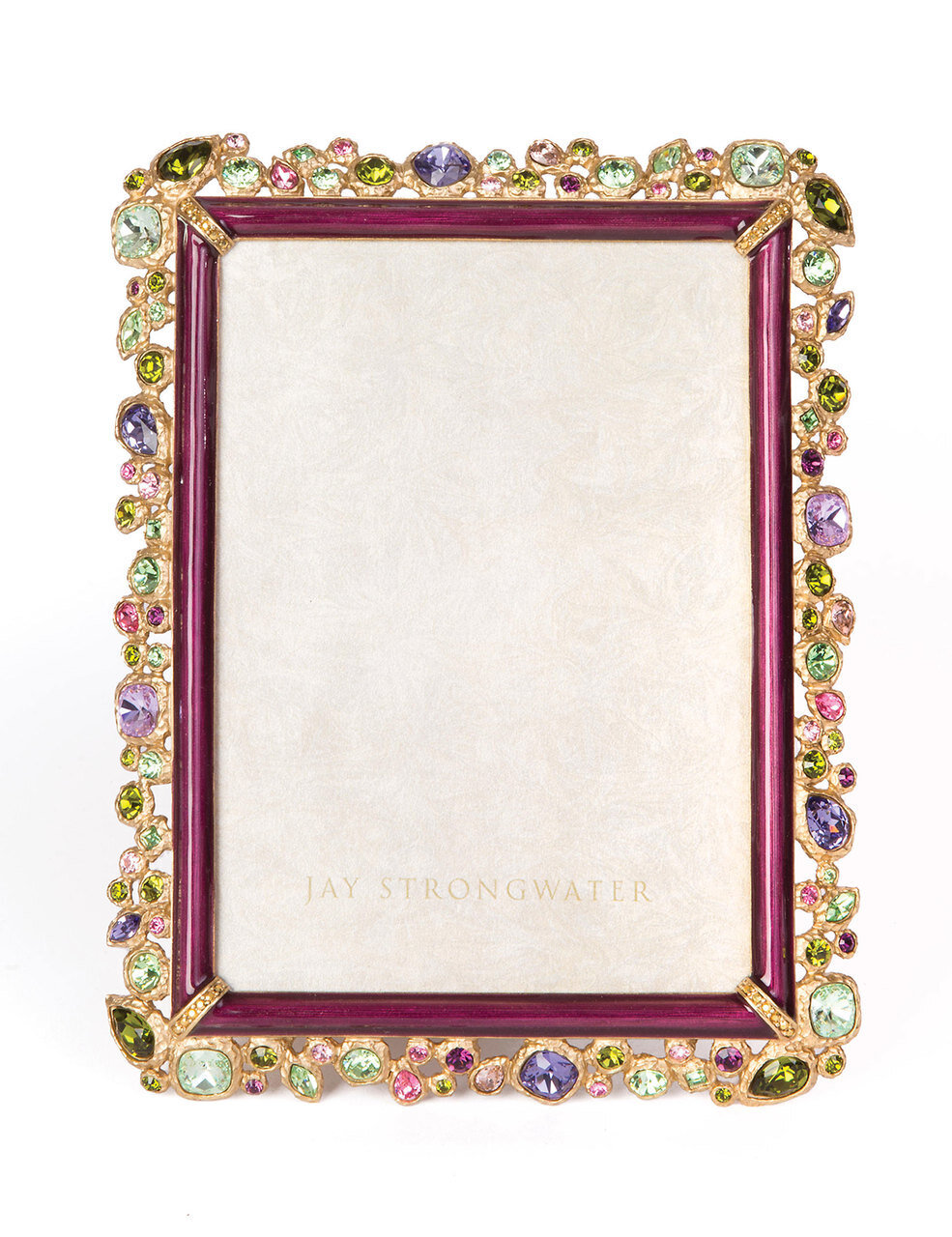 Jay Strongwater Leslie Bejeweled 5 x 7 Inch Picture Frame Bouquet SPF5844-289