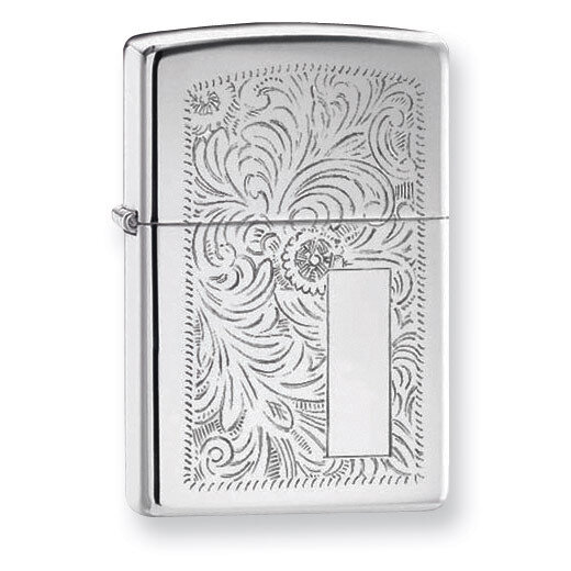 Zippo Venetian High Polish Chrome Lighter GL1012, MPN: GL1012, 41689106508
