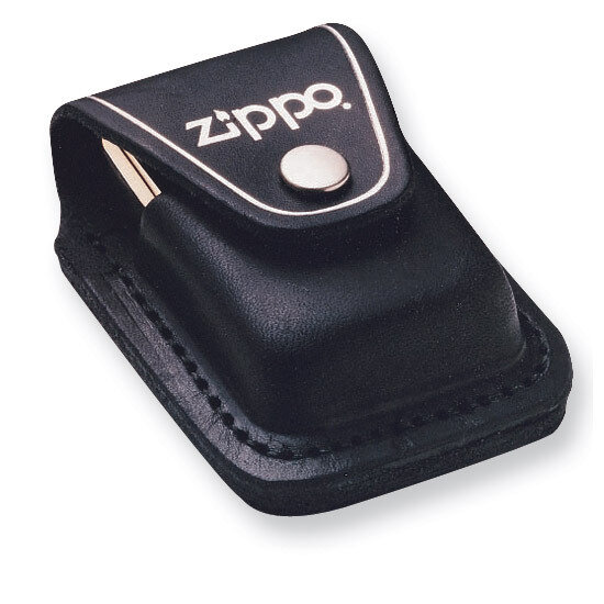 Zippo Black Leather Loop Lighter Pouch GL1159