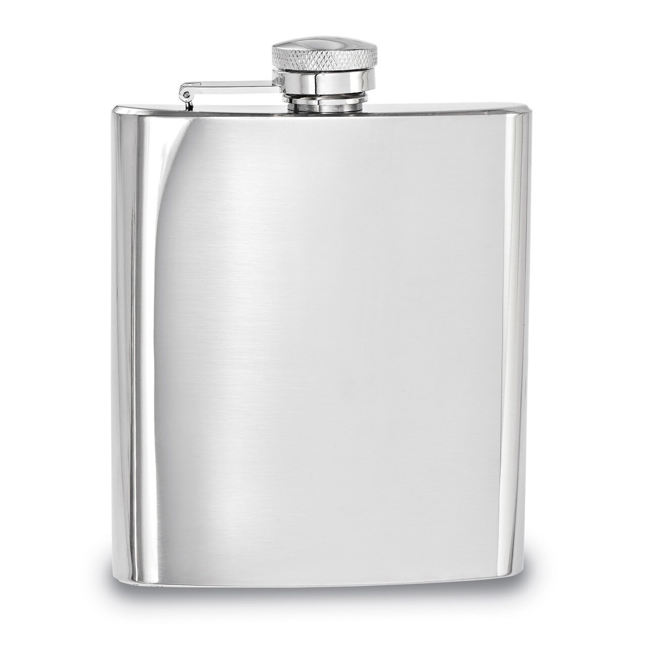 Polished Stainless Steel 8Oz Square Flask GL8816, MPN: GL8816, 47105210408