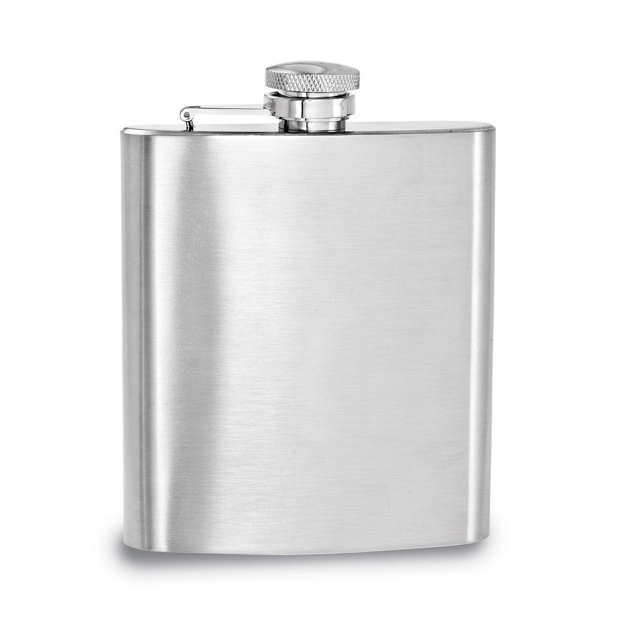 Brushed Stainless Steel 8Oz Square Flask GL8847