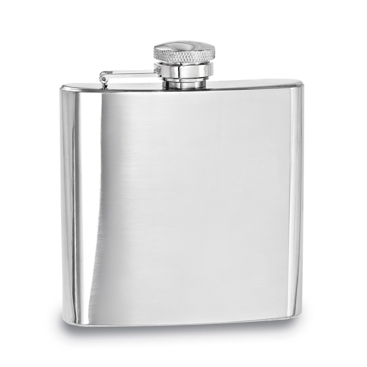Polished Stainless Steel 6Oz Square Flask GP2717