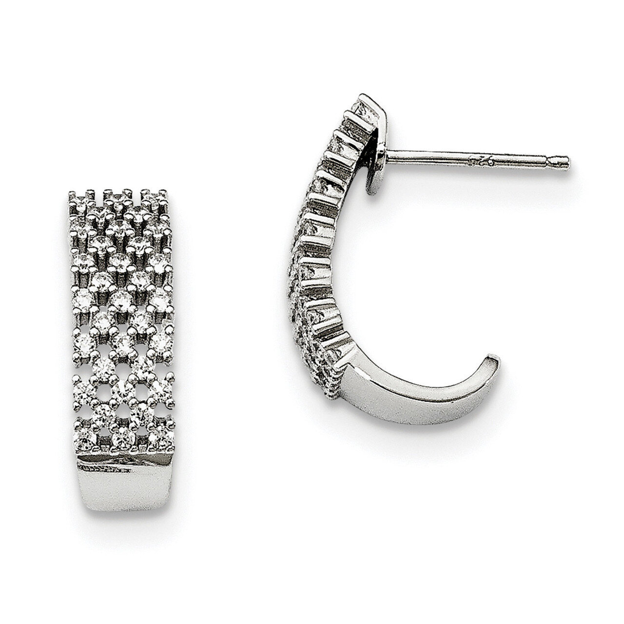 Earrings Sterling Silver CZ QMP1412, MPN: QMP1412, 191101072239