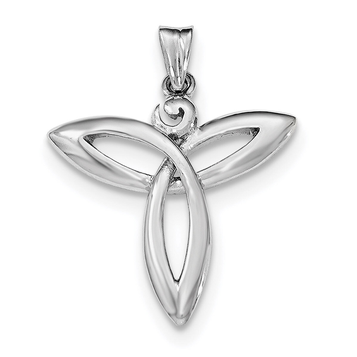 Trinity Celtic Pendant Sterling Silver Rhodium-plated polished QC8180, MPN: QC8180, 191101454660