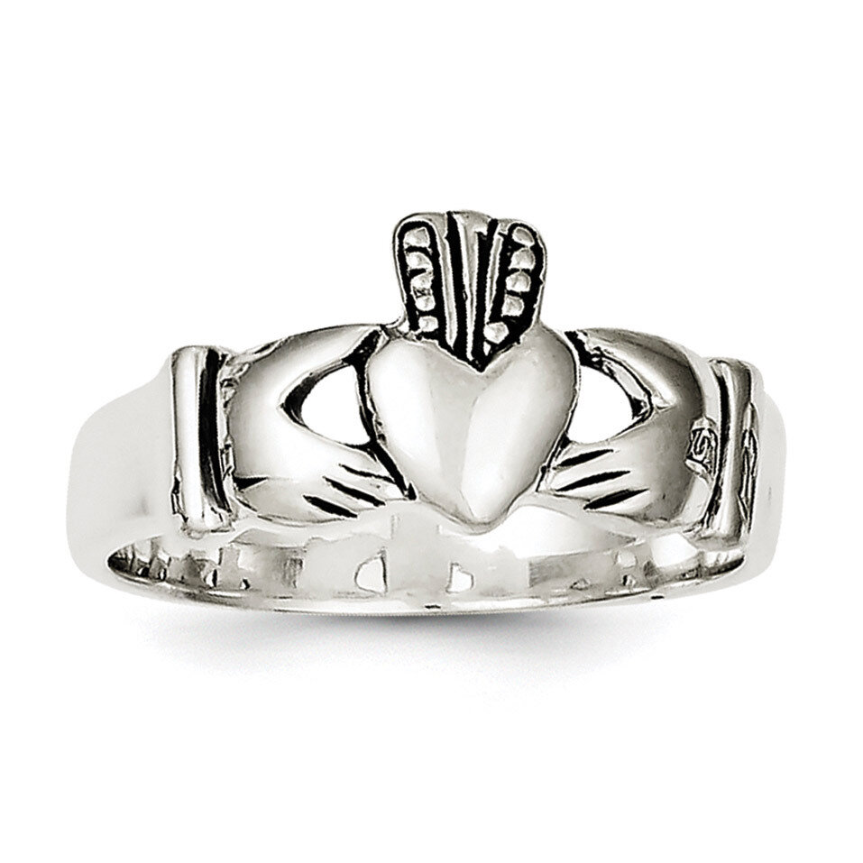 Claddagh Ring Sterling Silver Antiqued QR1952-11