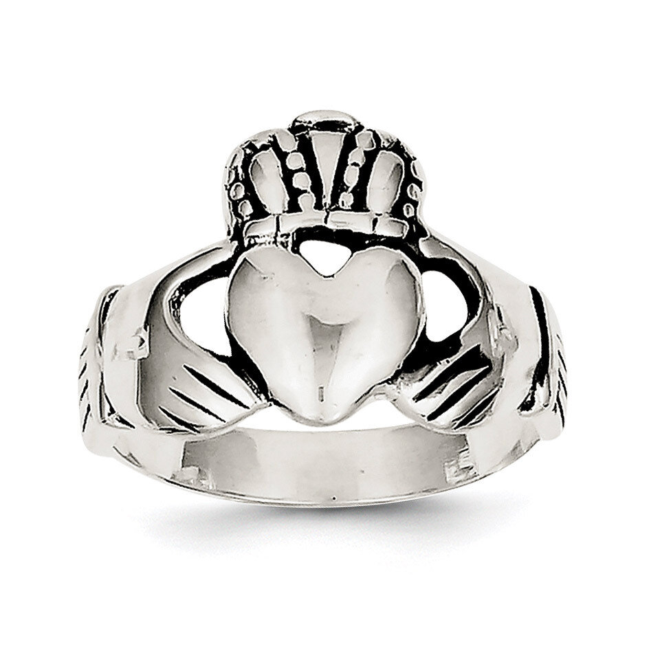 Claddagh Ring Sterling Silver Antiqued QR952-7, MPN: QR952, 883957255262