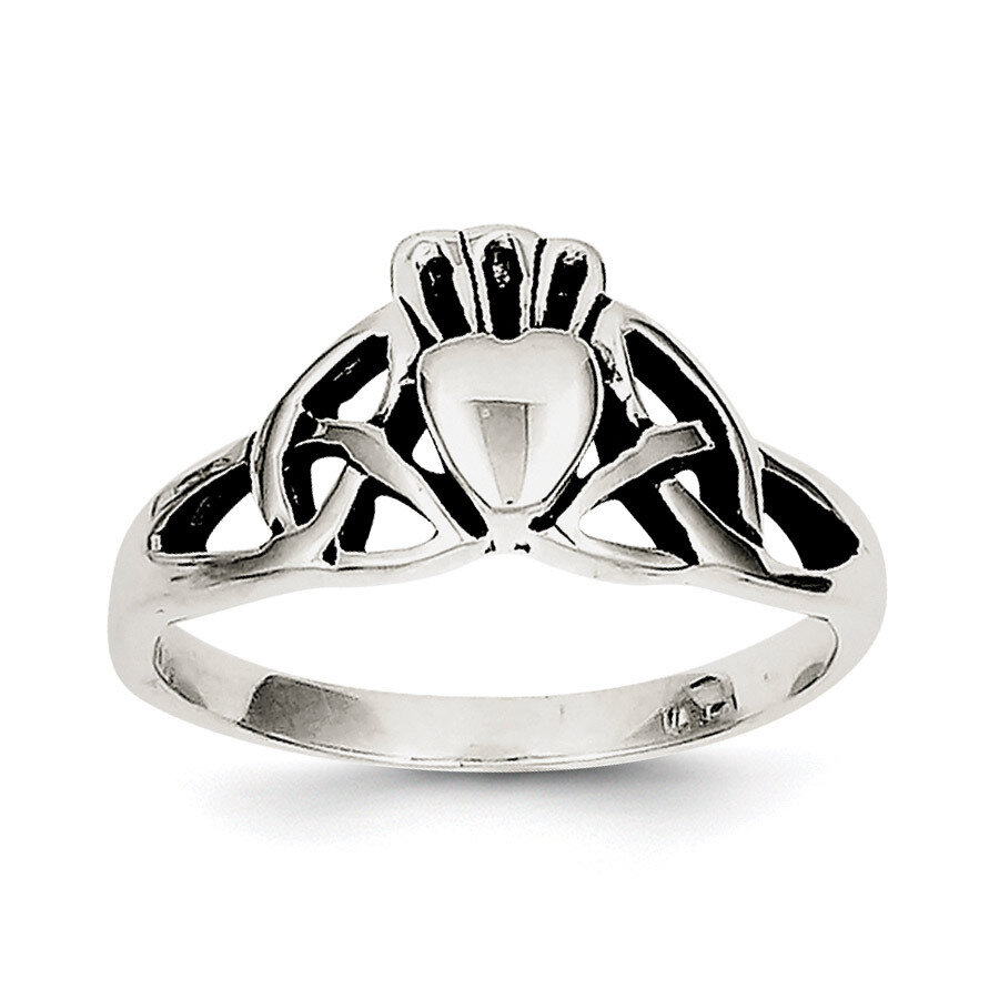 Claddagh Ring Sterling Silver Antiqued QR956-7, MPN: QR956, 883957255361