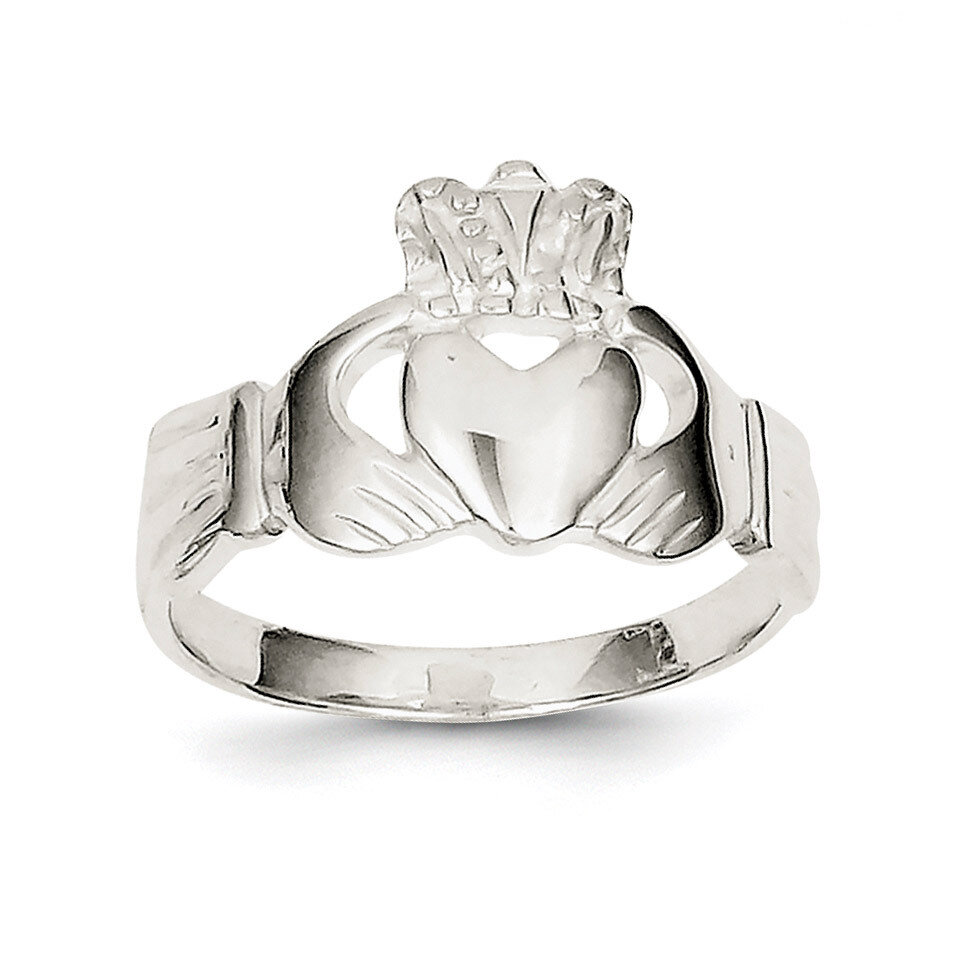 Solid Claddagh Ring Sterling Silver QR958-7, MPN: QR958, 883957255422