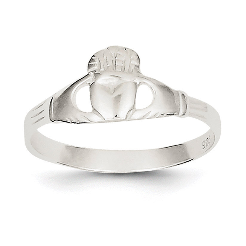Solid Claddagh Ring Sterling Silver QR960-7, MPN: QR960, 883957255507