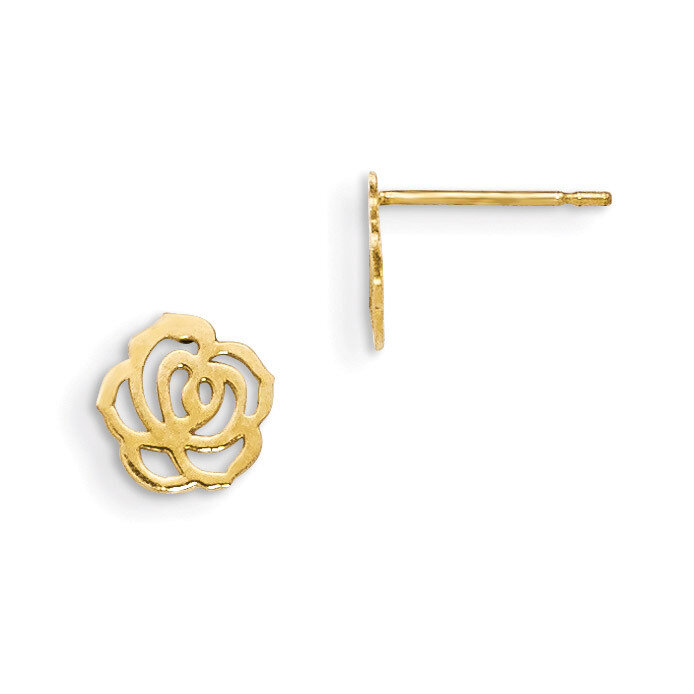 Children&#39;S Flower Post Earrings 14k Gold GK805, MPN: GK805, 191101080111