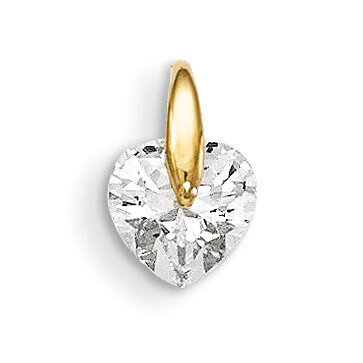 CZ Children&#39;S Heart Pendant 14k Gold GK868, MPN: GK868, 191101363177