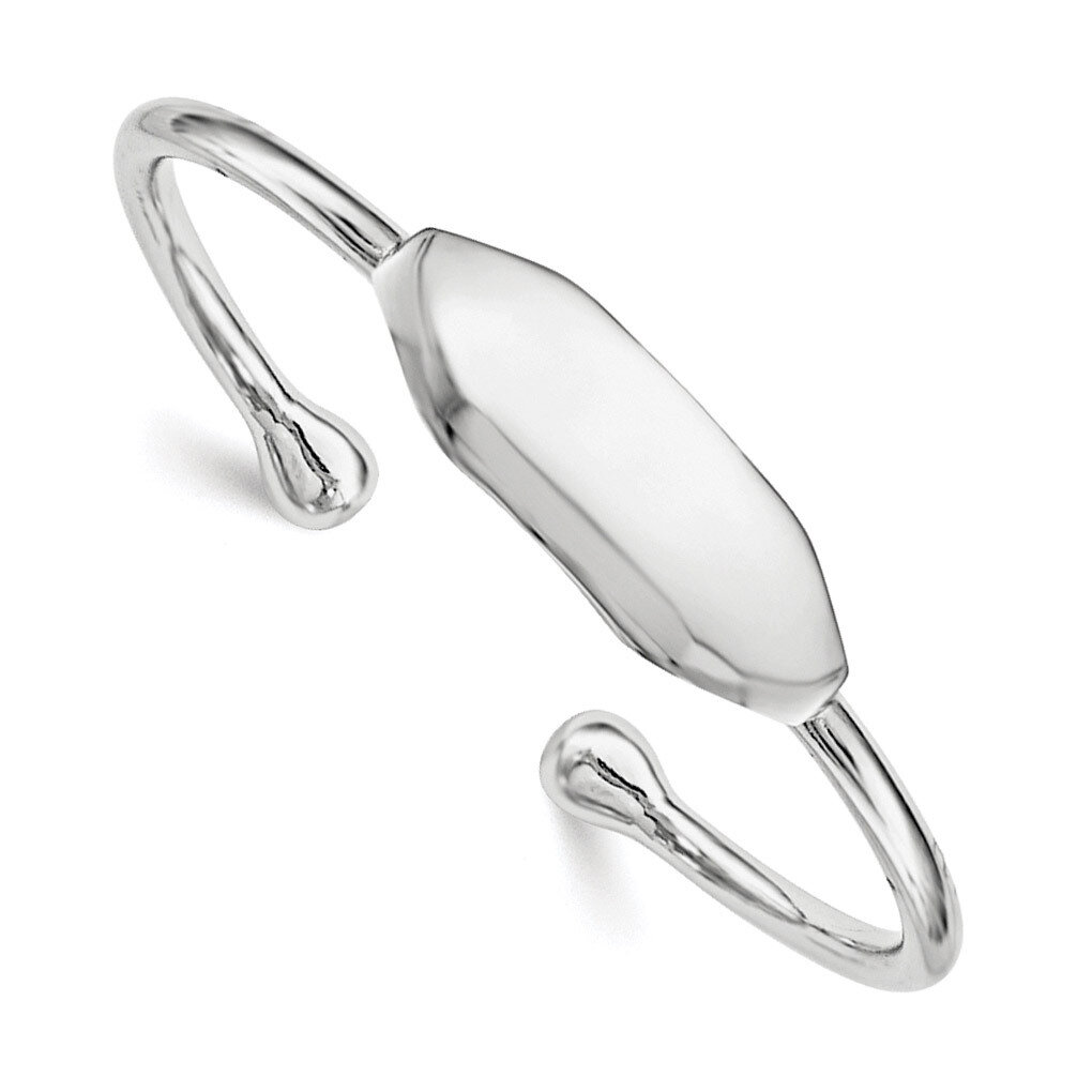 Id Cuff Child&#39;S Bangle Sterling Silver Rhodium-plated Polished QB836, MPN: QB836, 191101469206