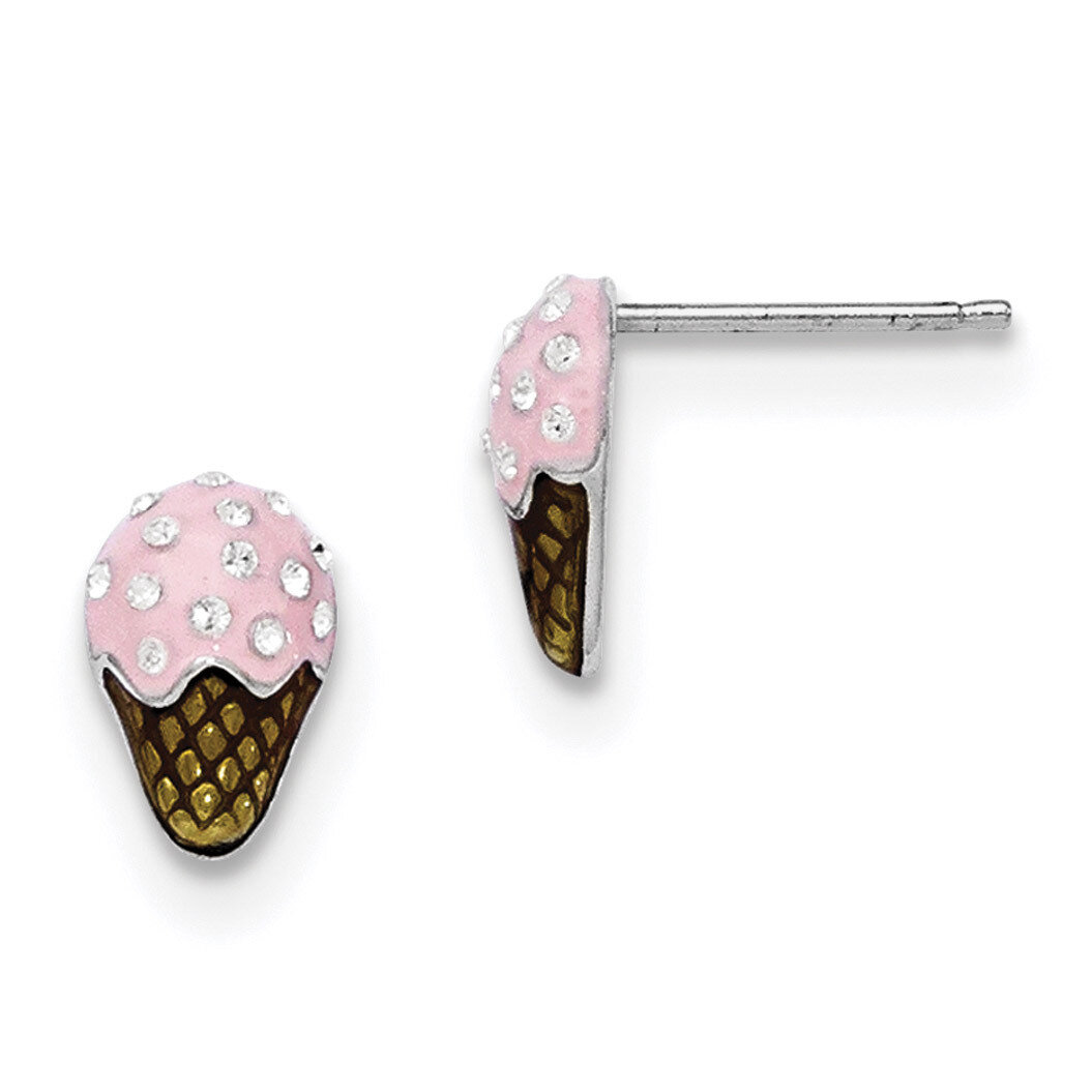 Enamel Swarovski Ice Cream Earrings Sterling Silver Rhodium-plated QGK142, MPN: QGK142, 191101111181