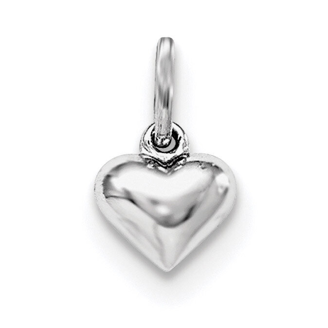 Child&#39;S Polished Heart Pendant Sterling Silver Rhodium-plated QP4048, MPN: QP4048, 191101194627