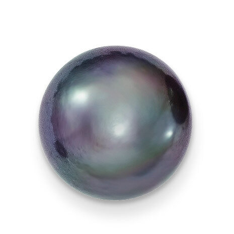 Black Pearl Cultured 3Mm Half Drilled Gemstone BP-0300-PLH-FW-A