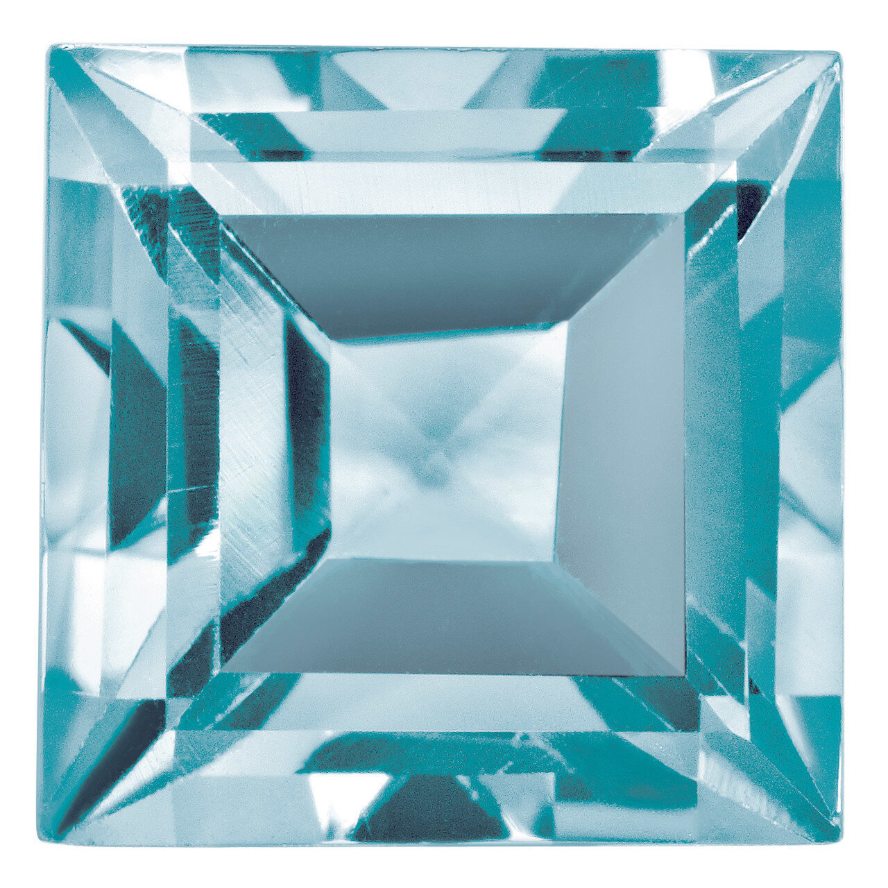 Blue Zircon 3Mm Square Step Cut Aa Quality Gemstone BZ-0300-SQS-AA