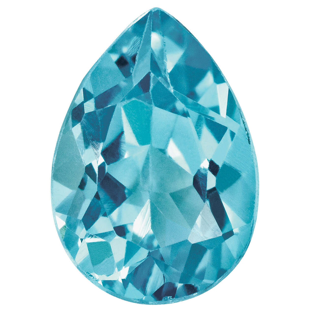 Blue Zircon 5X3Mm Pear Aa Quality Gemstone BZ-0503-PSF-AA