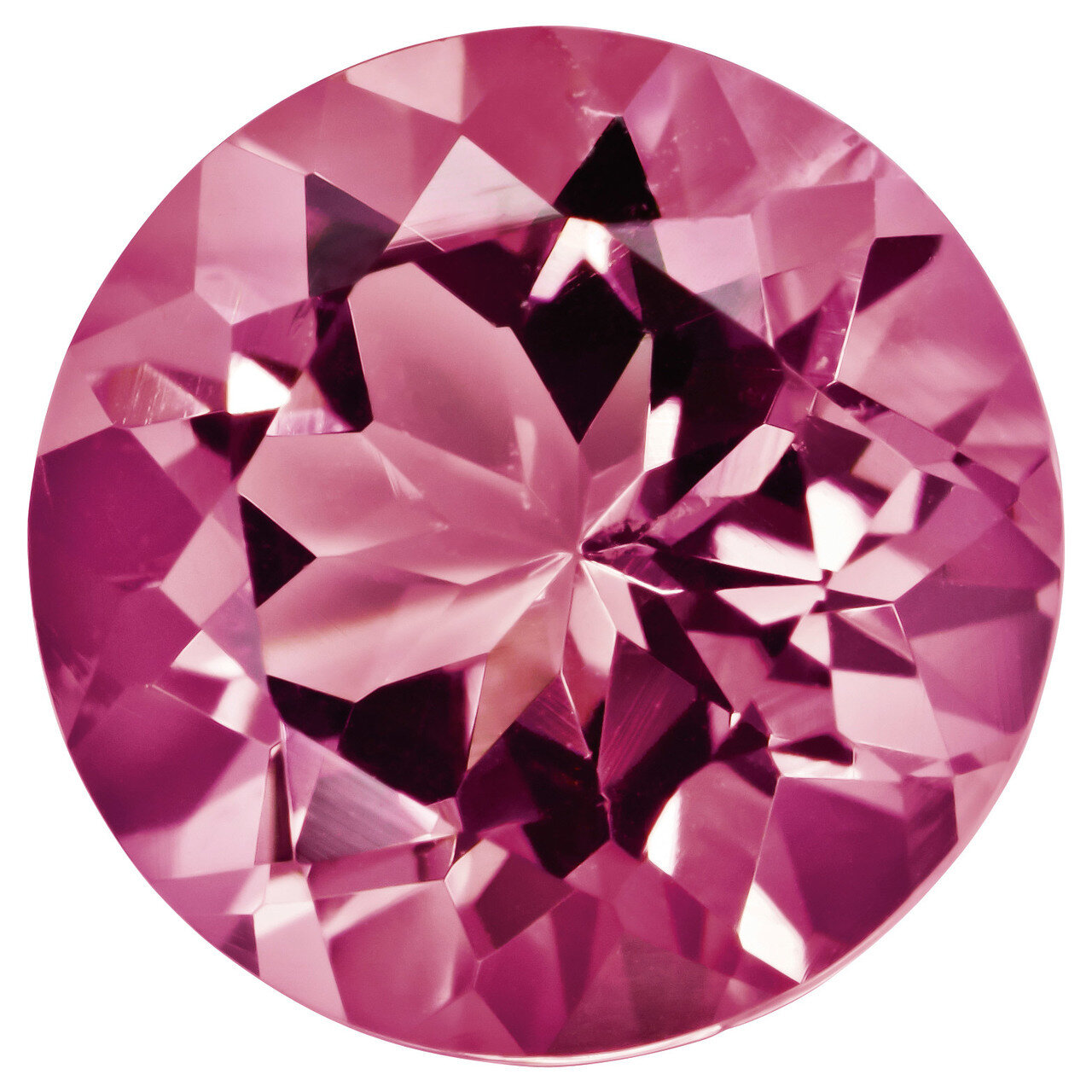 Pink Tourmaline 2Mm Round Aa Quality Gemstone PT-0200-RDF-AA, MPN: PT-0200-RDF-AA,