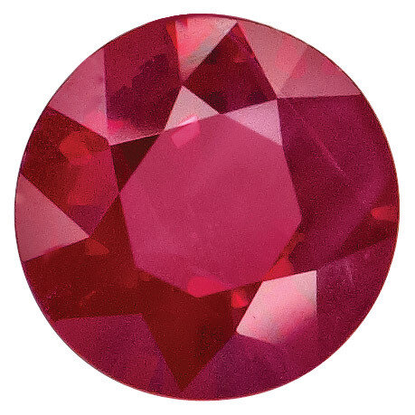 Ruby 1.25Mm Round Diamond Cut Gemstone RU-0125-RDD-A, MPN: RU-0125-RDD-A,