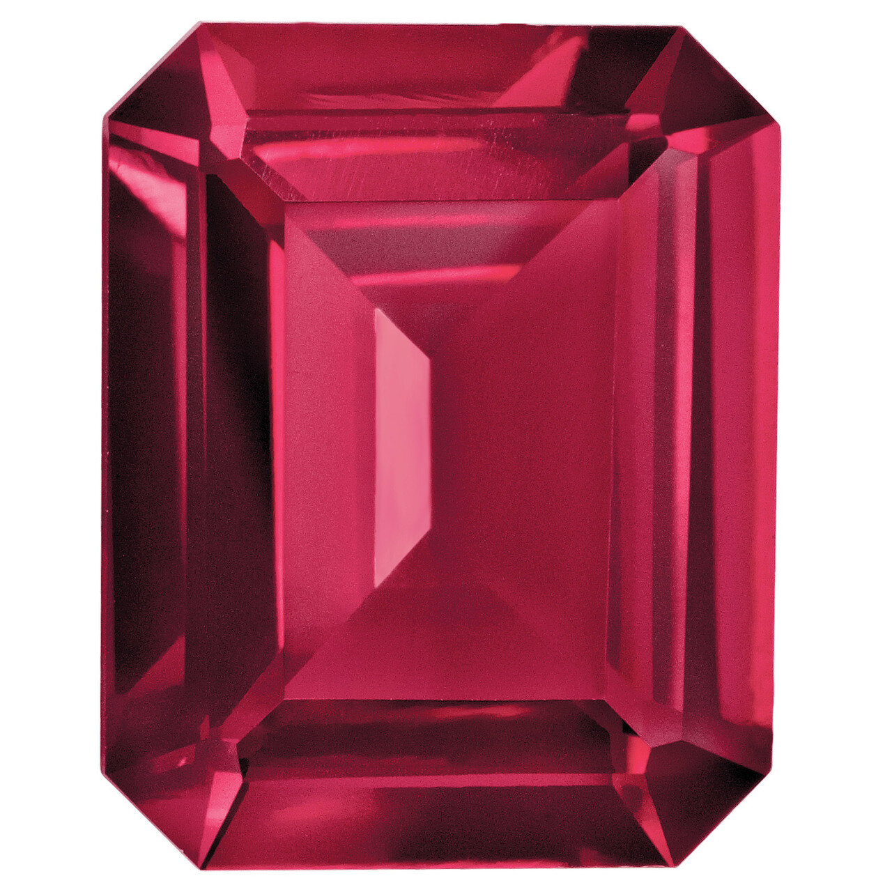 Ruby 5X3Mm Emerald Cut Gemstone RU-0503-OCE-A
