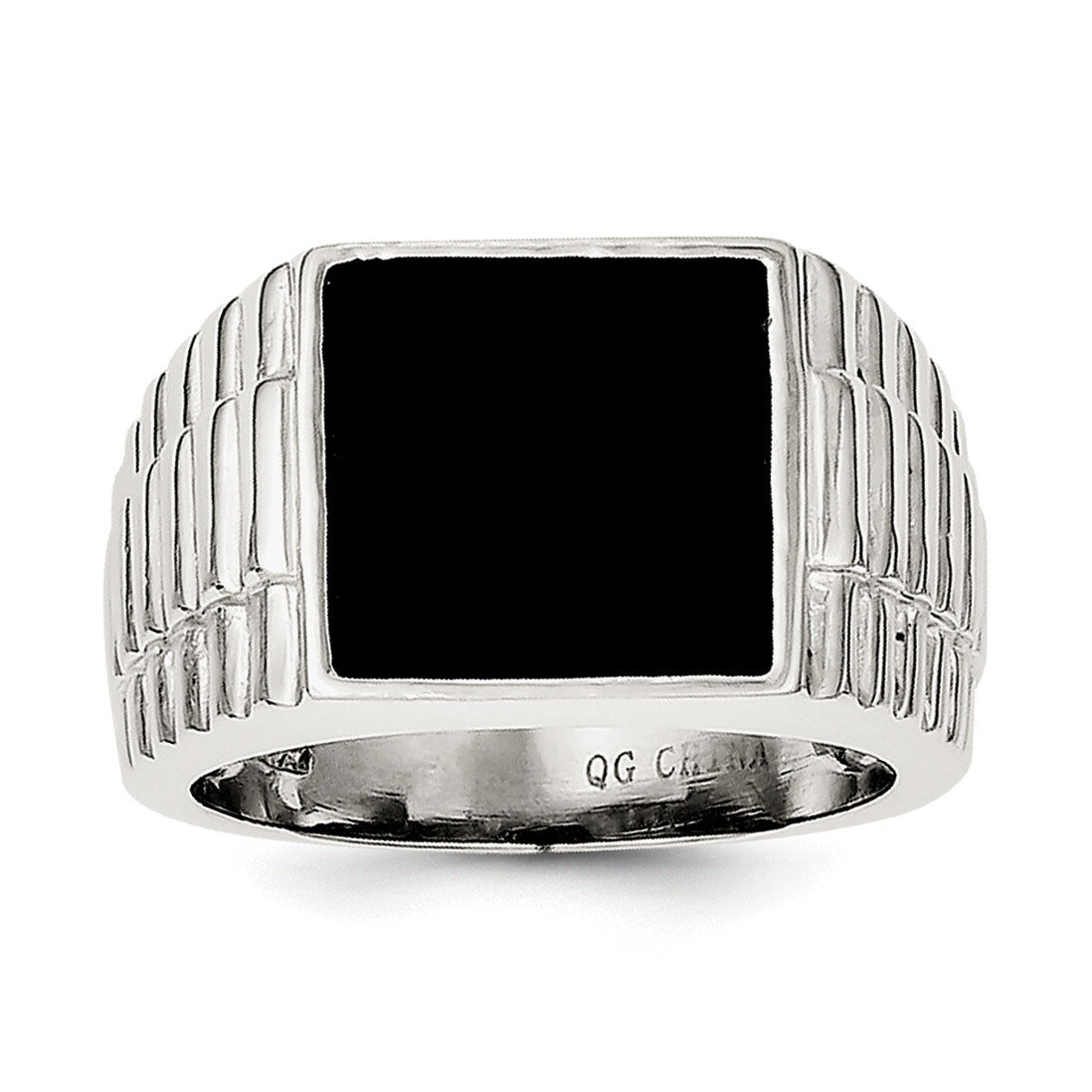 Men&#39;S Onyx Ring Sterling Silver QR1279-11, MPN: QR1279, 883957179889