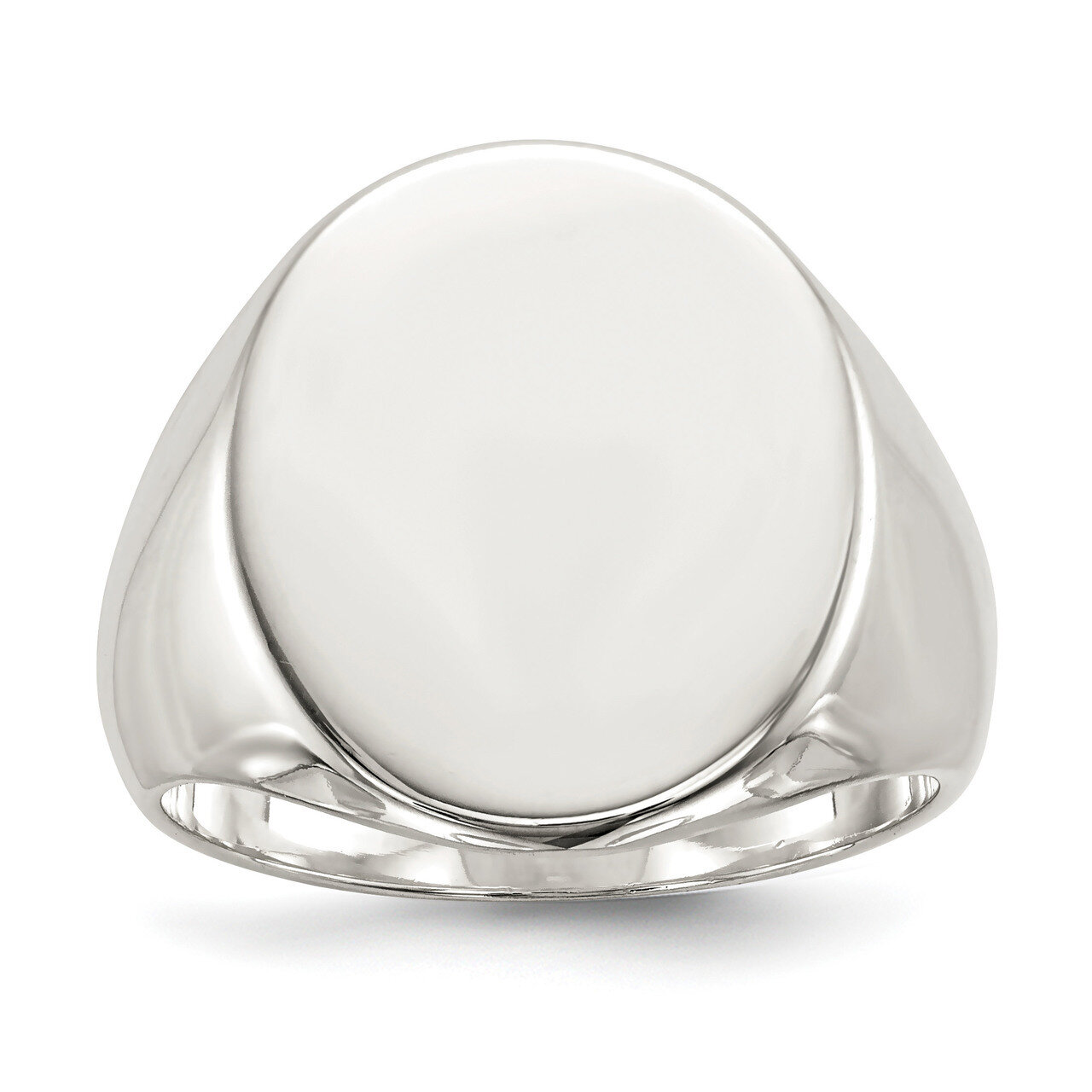 19X16Mm Closed Back Signet Ring Sterling Silver QR2442-11, MPN: QR2442, 883957249667
