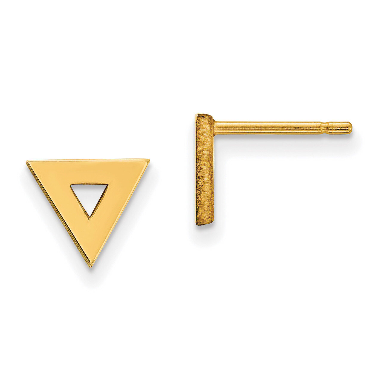 Open Triangle Post Earrings 14k Gold XE3082, MPN: XE3082, 191101055522