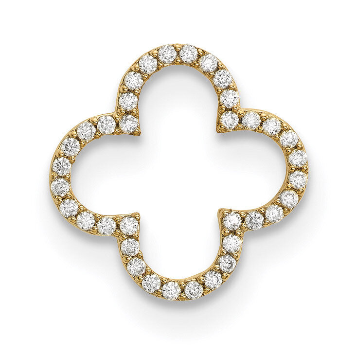 Small Diamond Quatrefoil Design Pendant 14k Gold XP5048A, MPN: XP5048A, 883957218908