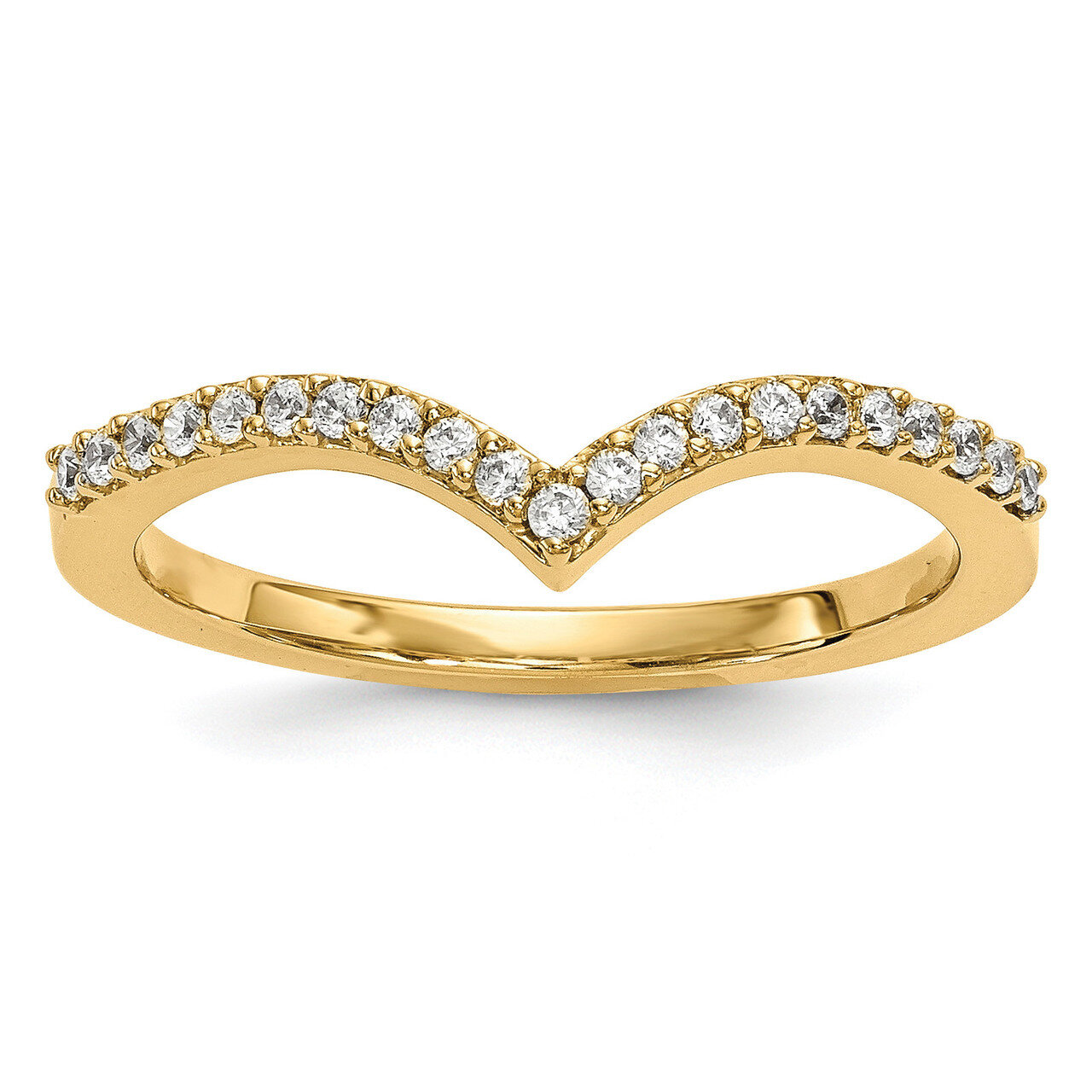 Diamond V Ring 14k Gold Y13740A, MPN: Y13740A, 196904014967