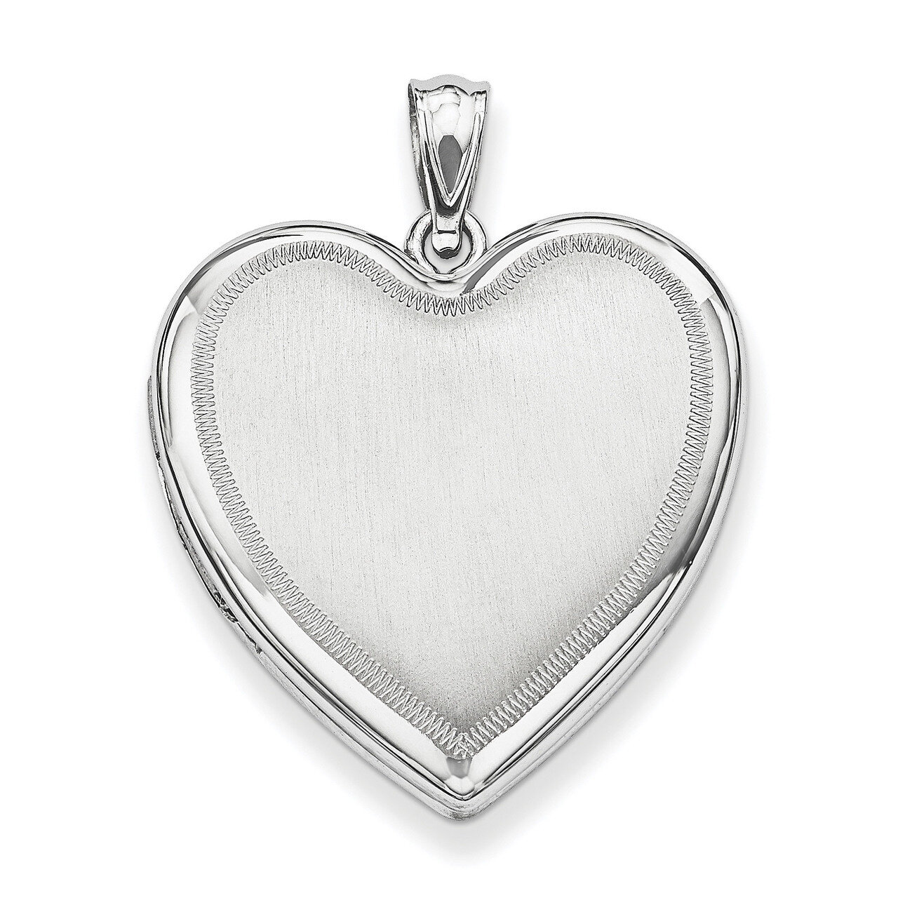 Heart Locket Sterling Silver Rhodium-plated QLS635
