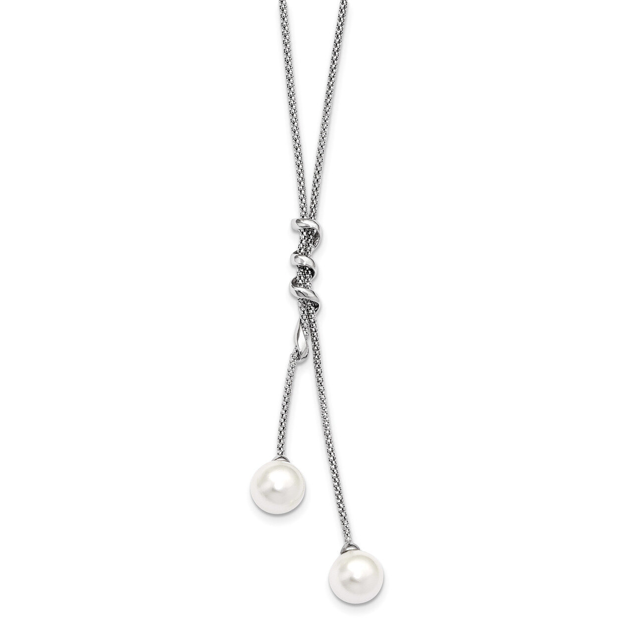 10-11Mm White Shell Pearl Necklace Sterling Silver Majestick QMJN108WW-18.5, MPN: QMJN108WW-18.5, 8…